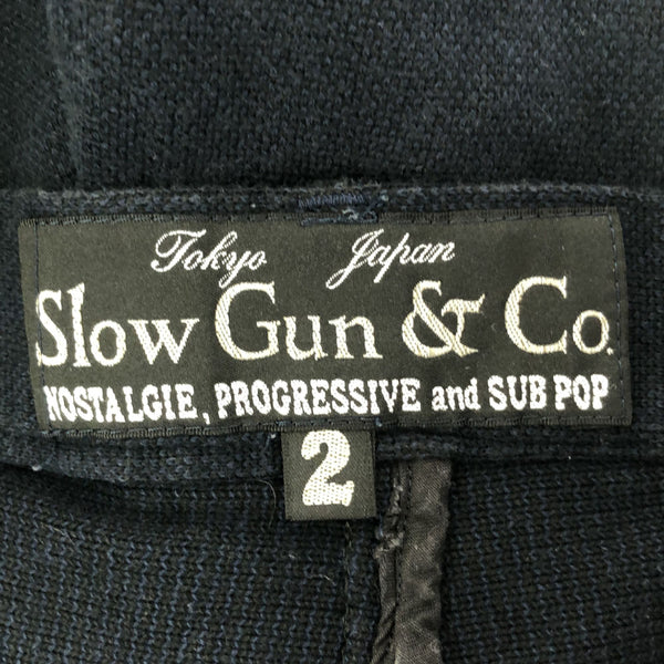 スロウガン 日本製 コットン ショートパンツ 2 ネイビー slowgun メンズ