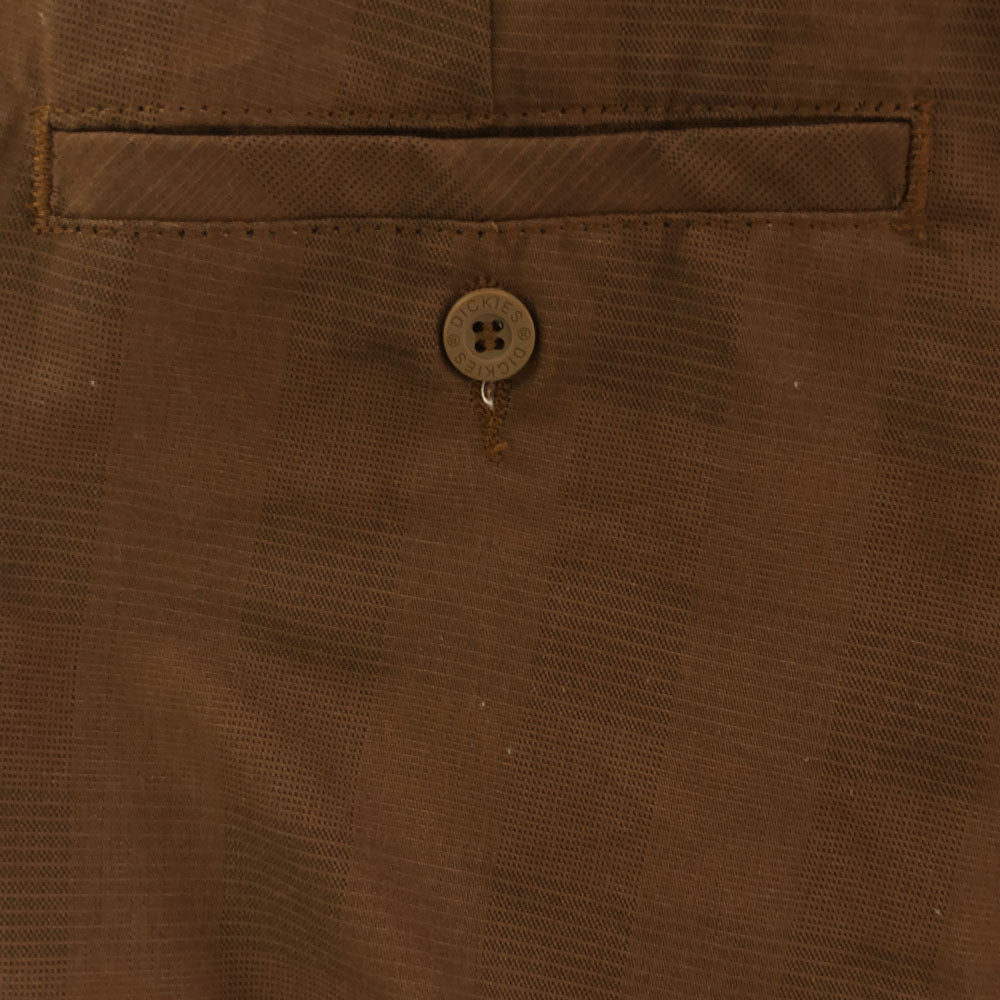 ディッキーズ ブロックチェック ショートパンツ w40 ブラウン Dickies メンズ