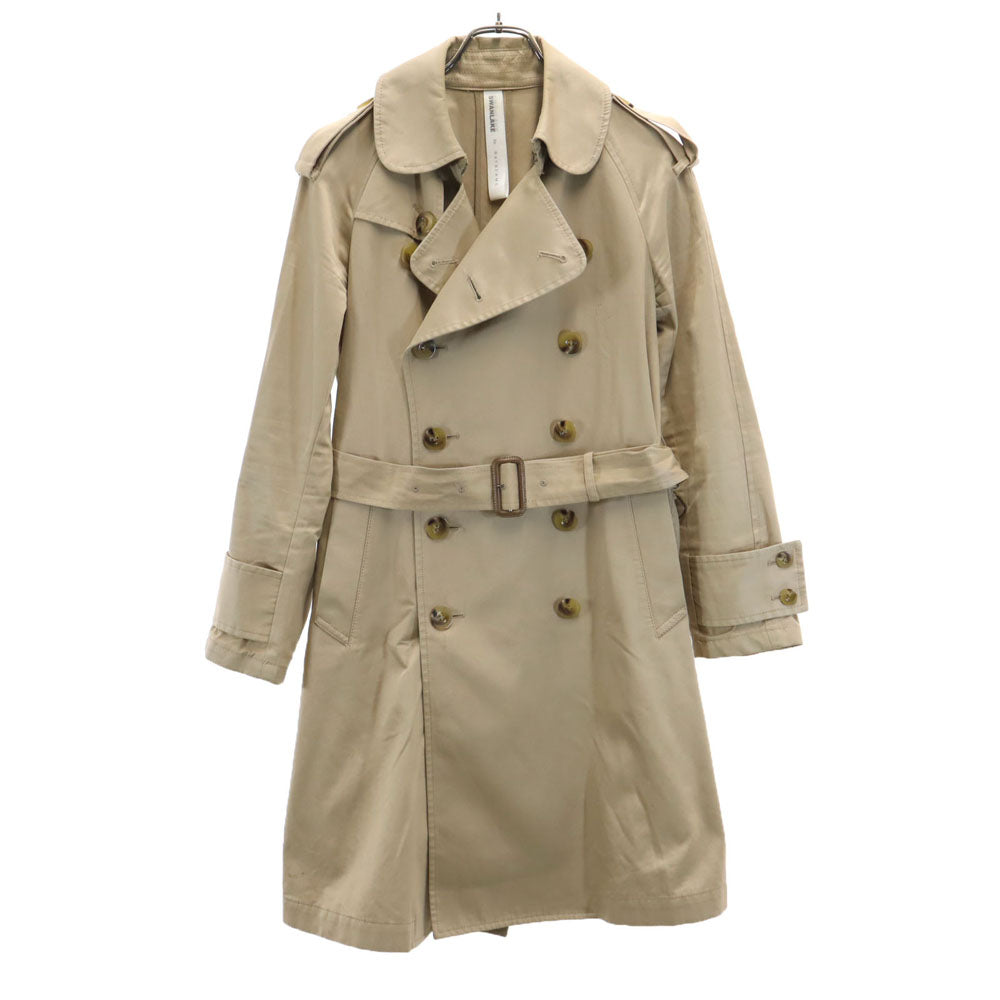 スワンレイク 日本製 トレンチコート M ベージュ Ray BEAMS レディース