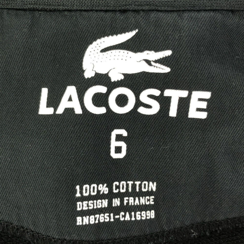 ラコステ 長袖 ジップジャケット 6 ブラック LACOSTE メンズ