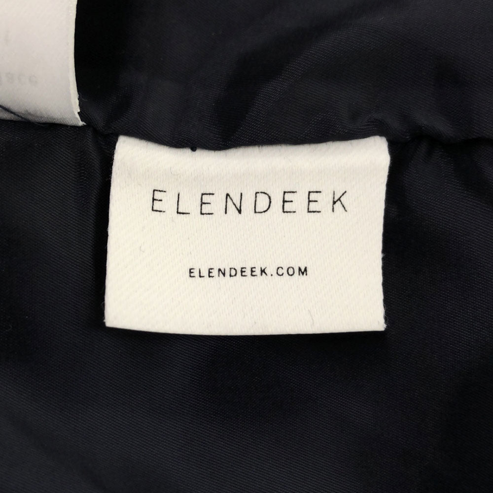 ELENDEEK エレンディーク 長袖 ワンピース 2 ネイビー バックジップ レディース