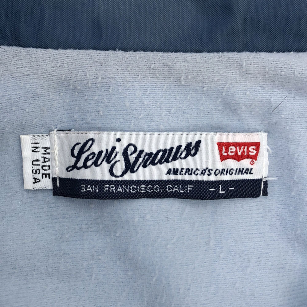 リーバイス 90s USA製 ナイロンジャケット L ブルー系 Levi's オールド メンズ