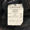 ラルディーニ イタリア製 ウール リネンブレンド チェック テーラードジャケット 48 グレー系 LARDINI BEAMS メンズ