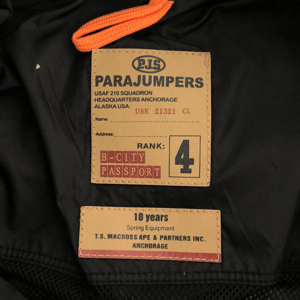 パラジャンパーズ ジップ ブルゾン ブラック PARAJUMPERS 裏メッシュ ジャケット メンズ