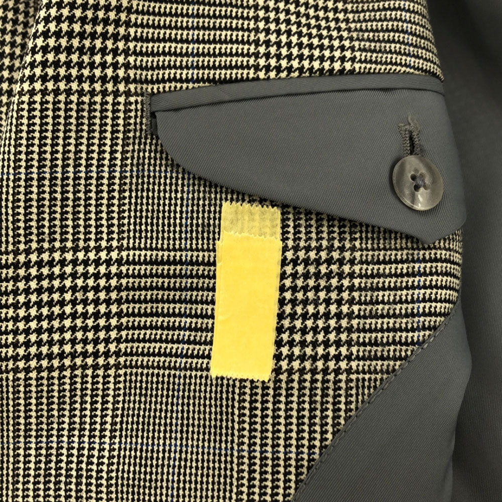 Burberrys バーバリーズ 90s ウール グレンチェック柄 テーラードジャケット ベージュ×ブラック オールド メンズ