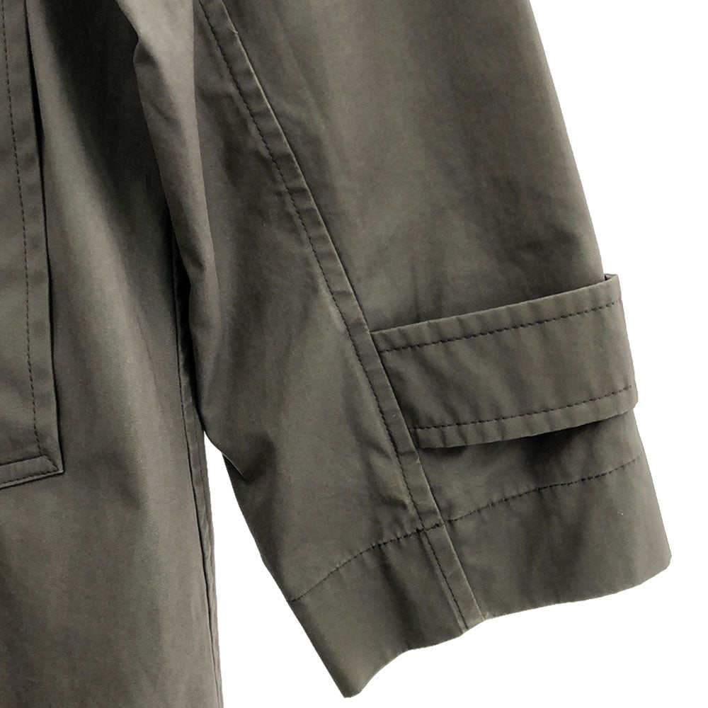 RALPH LAUREN ラルフローレン ステンカラーコート 9 グレー系 比翼ボタン レディース