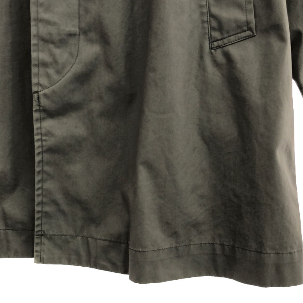 RALPH LAUREN ラルフローレン ステンカラーコート 9 グレー系 比翼ボタン レディース