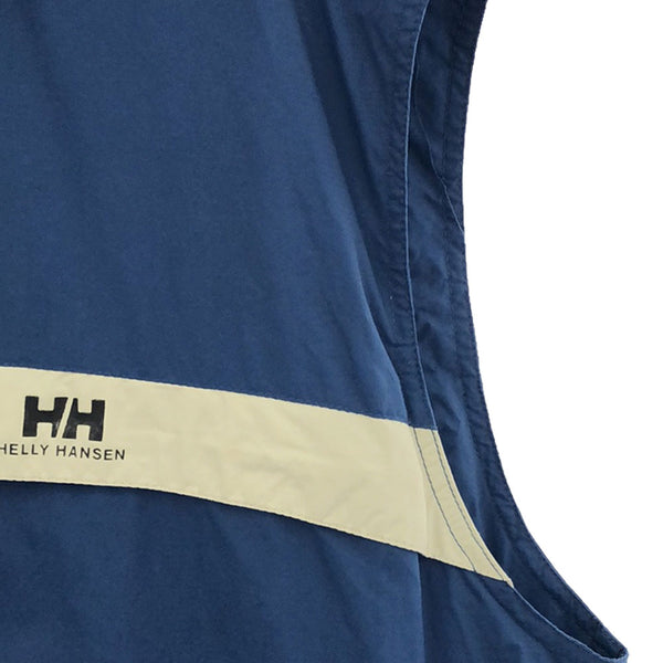 ヘリーハンセン ロゴプリント ベスト XL ブルー×ホワイト HELLY HANSEN 裏メッシュ メンズ