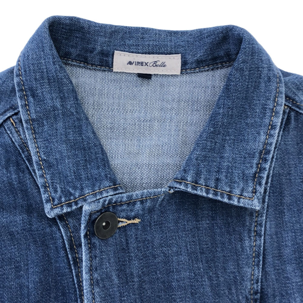 アヴィレックス ベル デニムジャケット F AVIREX Belle レディース