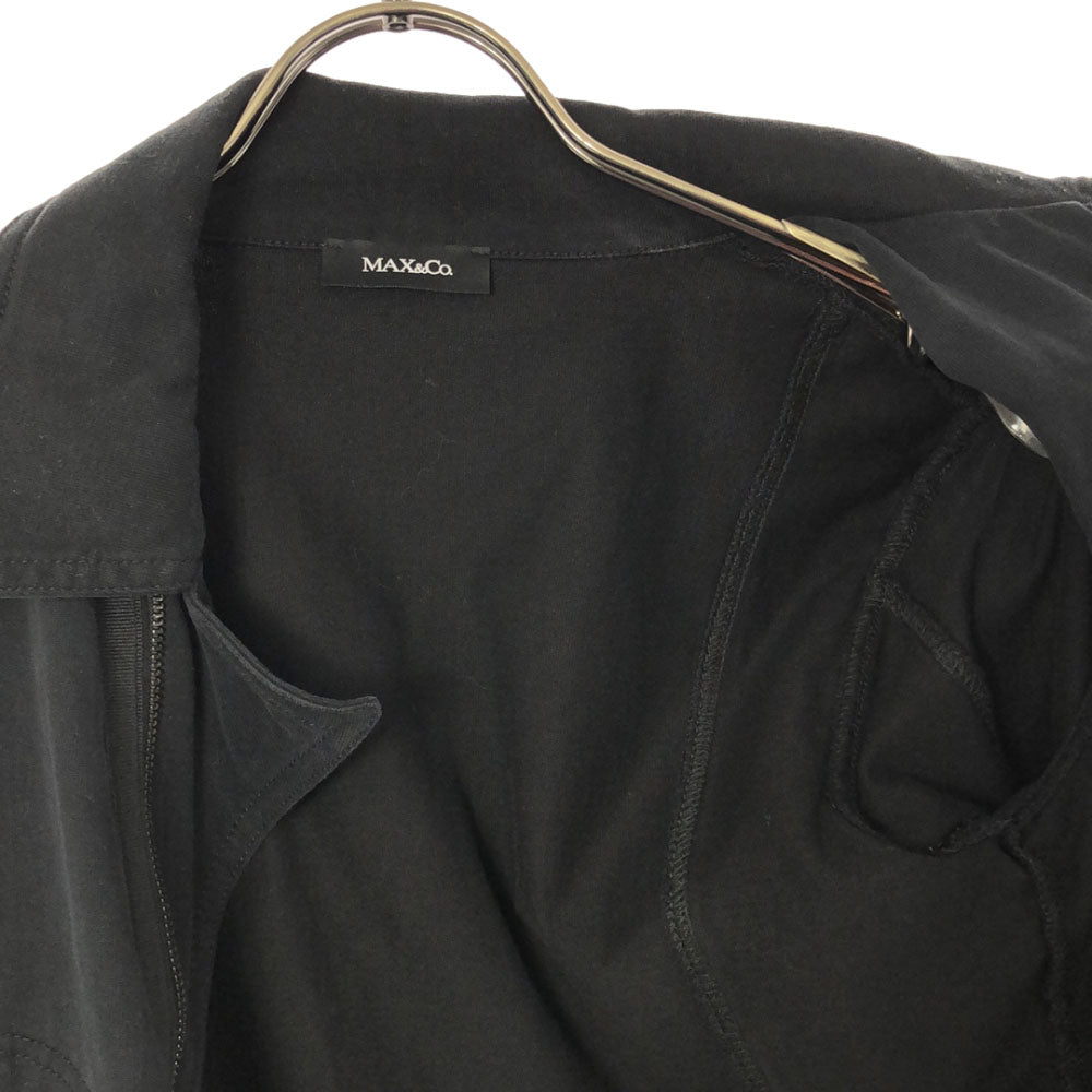 MAX&CO マックスアンドコー 長袖 ダブルライダースジャケット M ブラック レディース