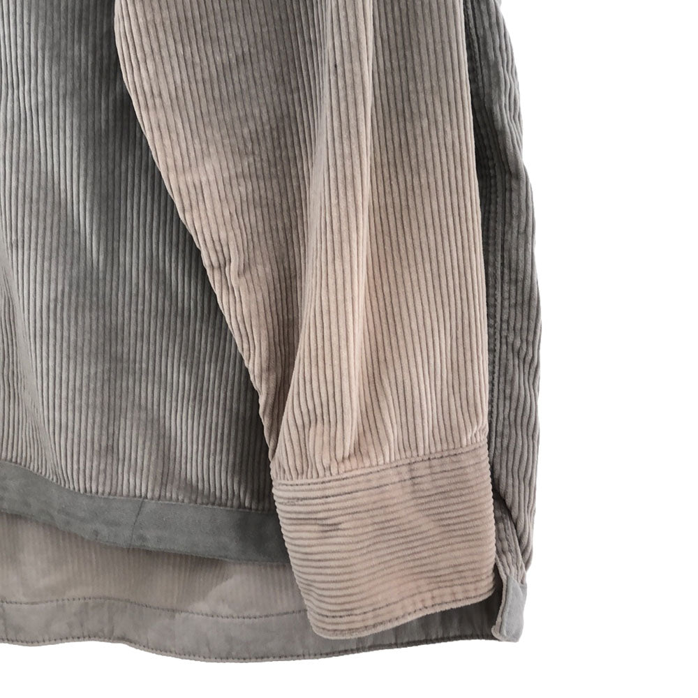 アクネスタジオ 染加工 コーデュロイジャケット 48 グレー系×オレンジ系 Acne Studios メンズ