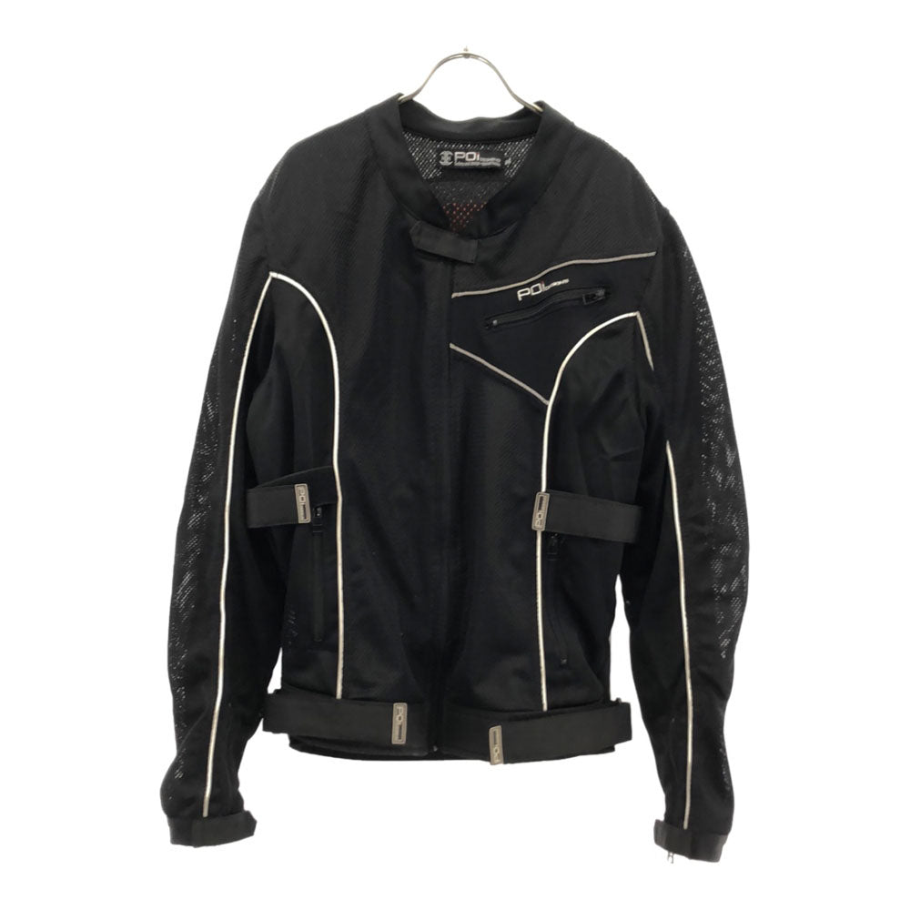 ピーオーアイデザイン バイク フルプロテクションライティング ジャケット 3L ブラック POi DESIGNS メッシュジャケット ビッグサイズ メンズ