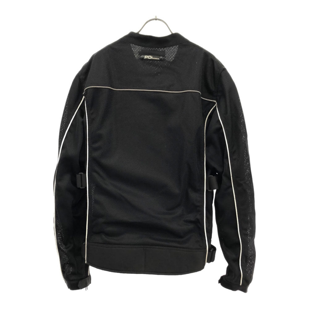 ピーオーアイデザイン バイク フルプロテクションライティング ジャケット 3L ブラック POi DESIGNS メッシュジャケット ビッグサイズ メンズ