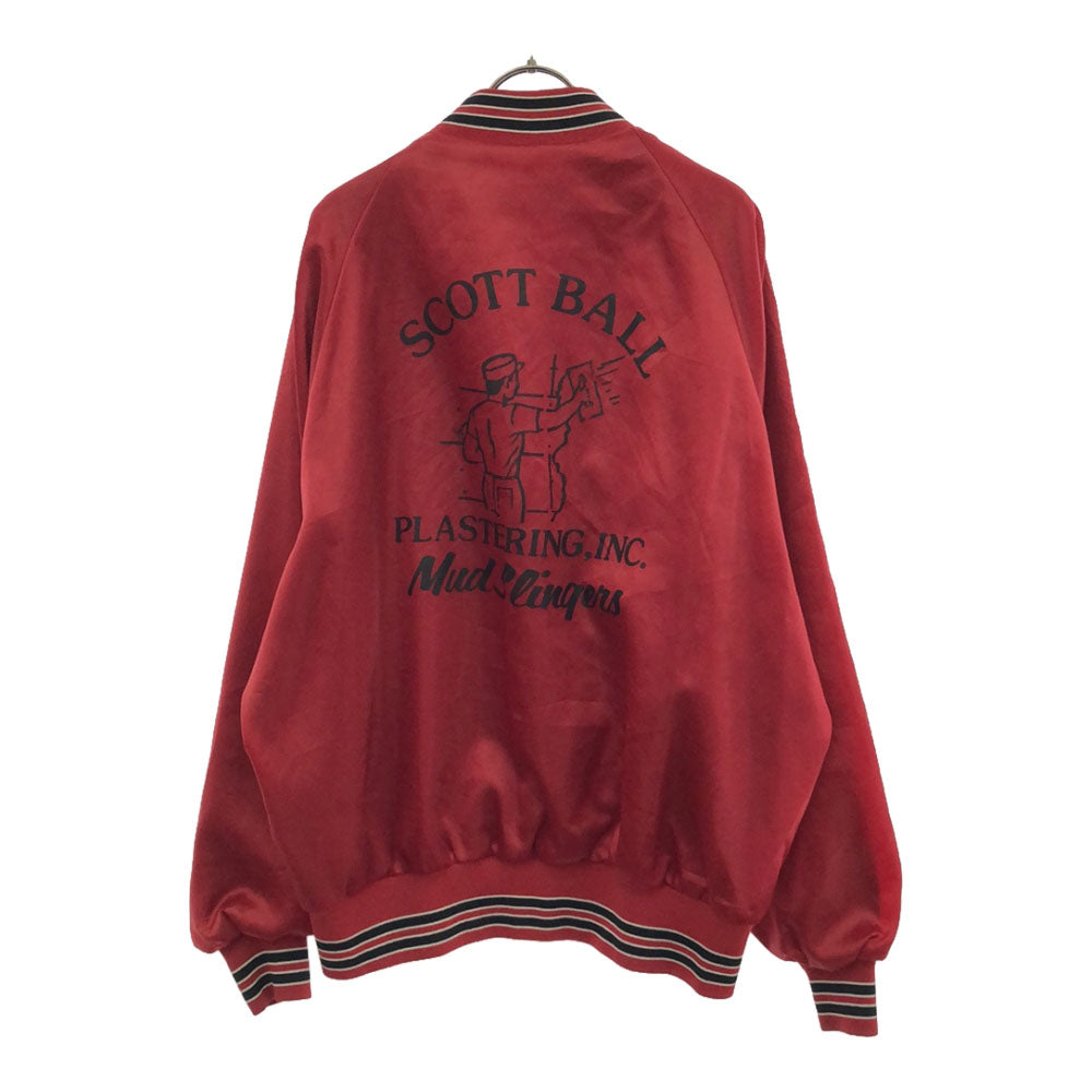 Pla-Jac プラジャック 80s USA製 プリント スタジャン XL レッド ナイロン オールド メンズ