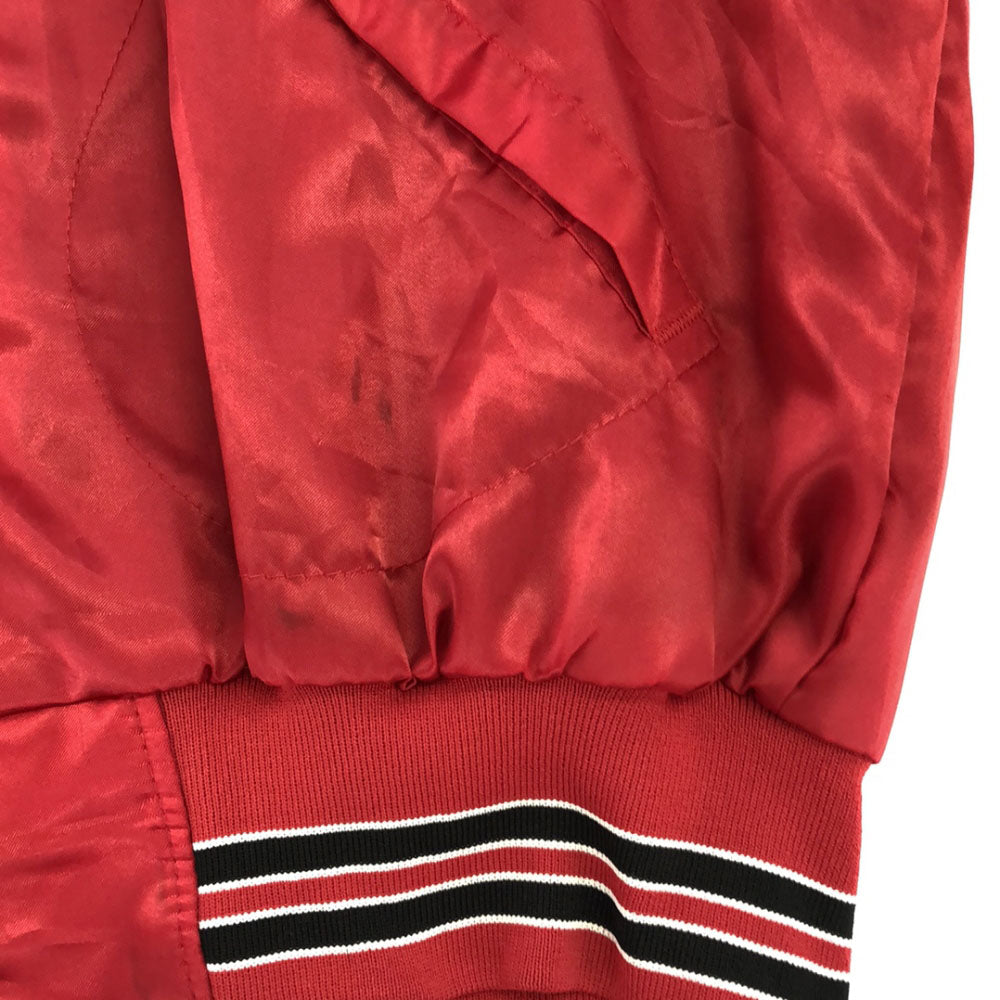 Pla-Jac プラジャック 80s USA製 プリント スタジャン XL レッド ナイロン オールド メンズ