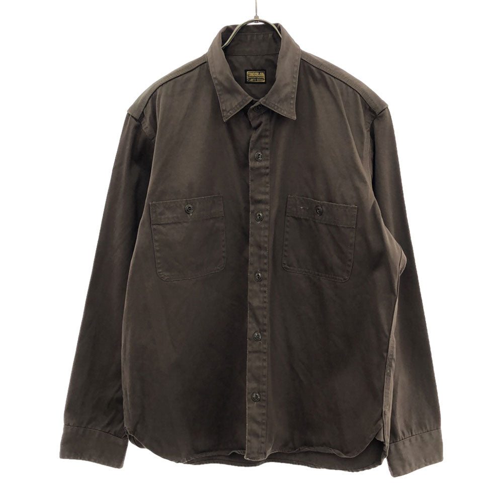 テンダーロイン 日本製 長袖 シャツ M ブラウン TENDERLOIN メンズ