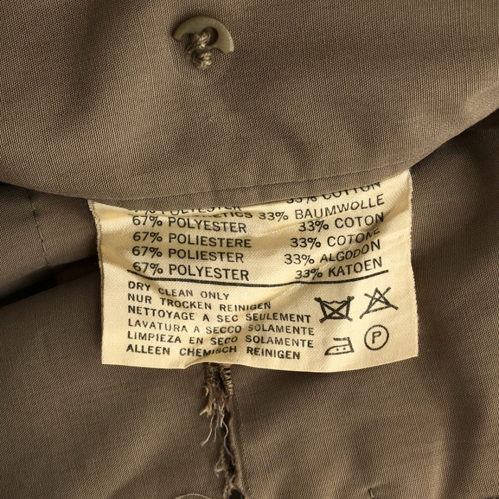 Aquascutum アクアスキュータム 英国製 ステンカラーコート ベージュ 比翼ボタン メンズ