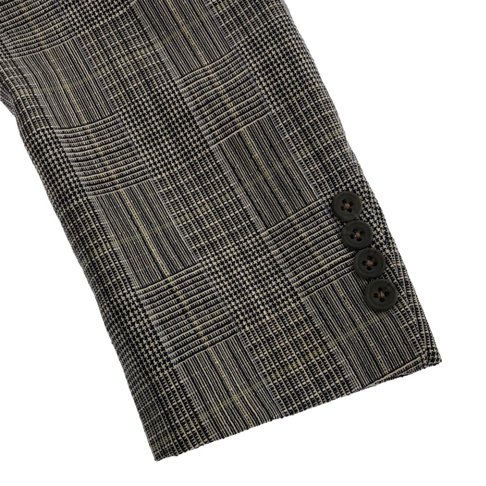 Burberrys バーバリーズ 90s ウールブレンド 総柄 テーラードジャケット 96-86-170AB5 グレー系 オールド メンズ