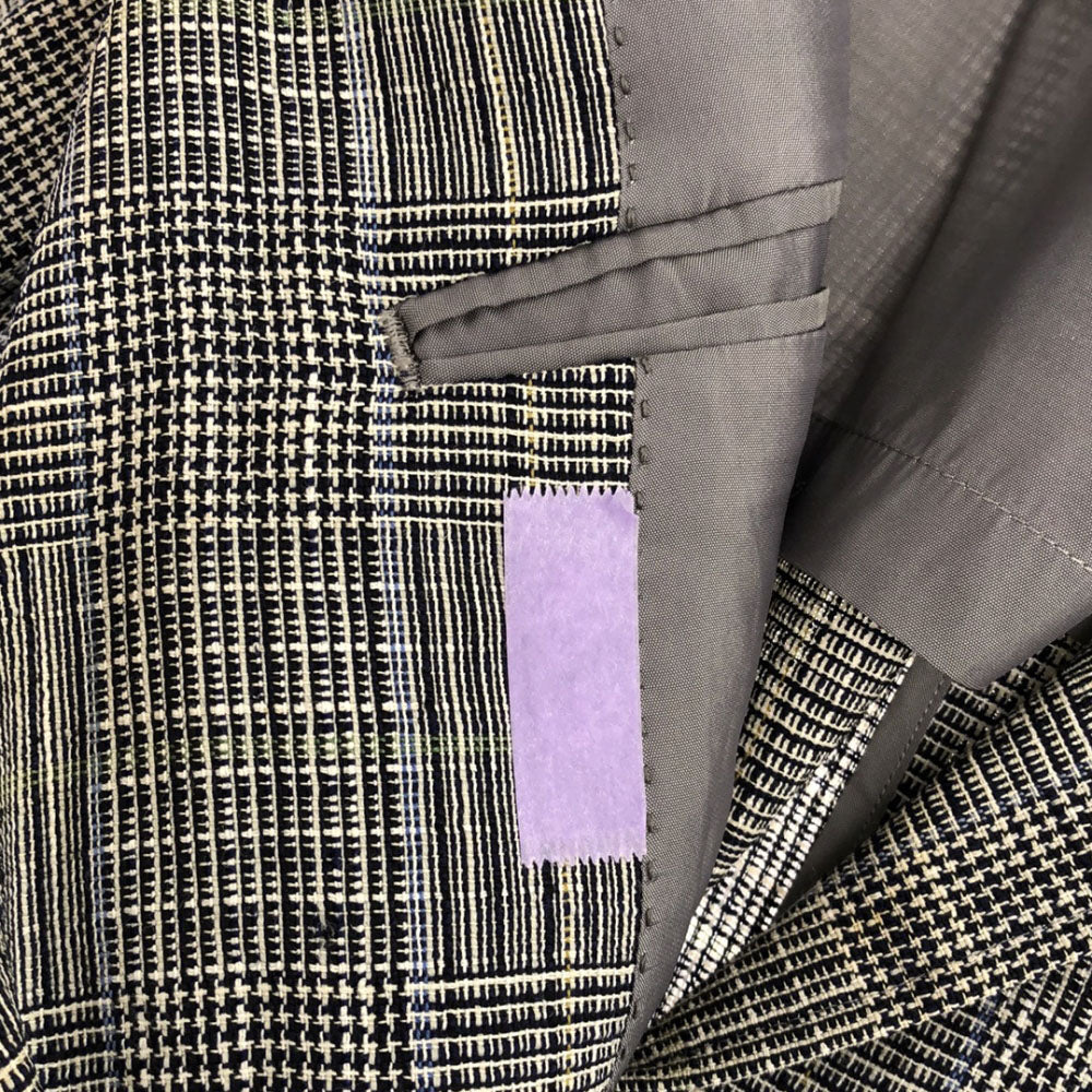 Burberrys バーバリーズ 90s ウールブレンド 総柄 テーラードジャケット 96-86-170AB5 グレー系 オールド メンズ