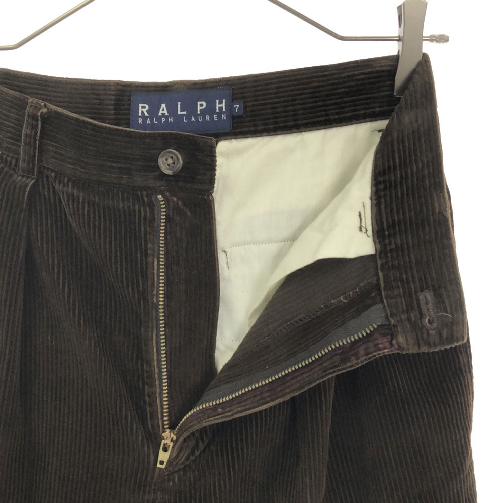 ラルフラルフローレン コーデュロイパンツ 7 ブラウン RALPH RALPH LAUREN レディース