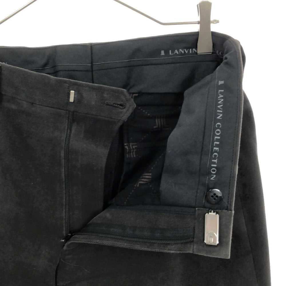LANVIN LA COLLECTION ランバンコレクション 日本製 ロングパンツ 46 ブラウン系 メンズ