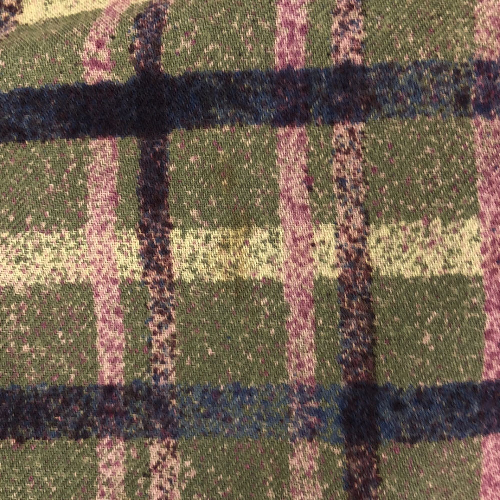 クリスチャンディオール 90s チェック ロング丈 タック スカート M カーキ系 Christian Dior オールド ヴィンテージ レディース