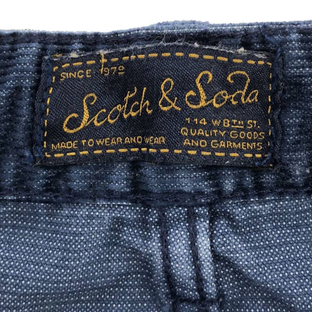 スコッチアンドソーダ コーデュロイパンツ w31 ネイビー SCOTCH&SODA メンズ