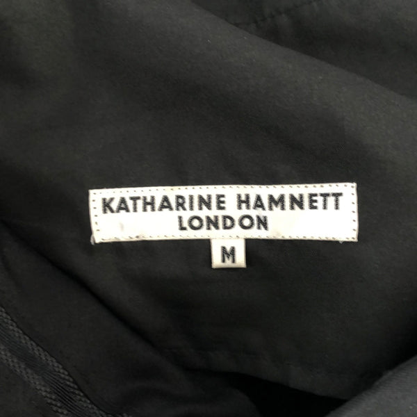 キャサリンハムネット ストライプ スラックスパンツ M ブラック KATHARINE HAMNETT メンズ