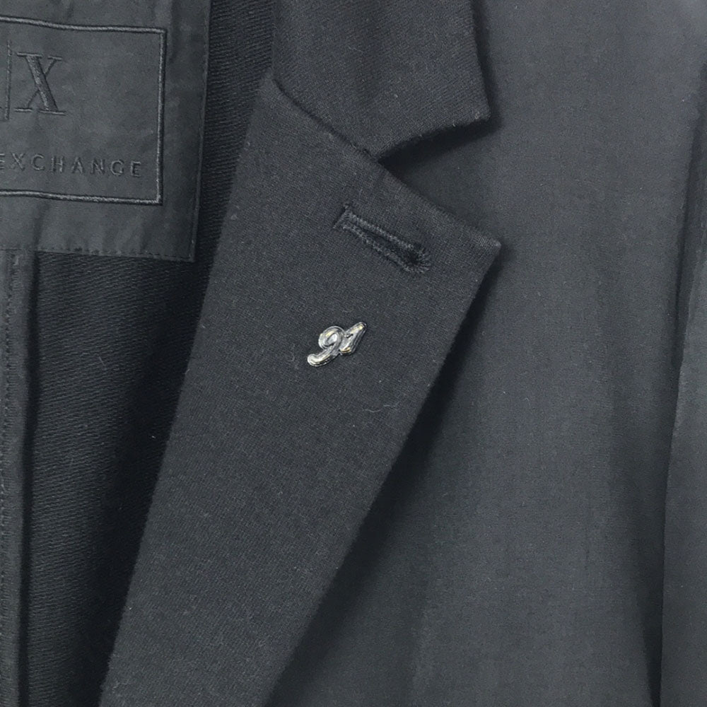 ARMANI EXCHANGE アルマーニ エクスチェンジ テーラードジャケット S ブラック メンズ