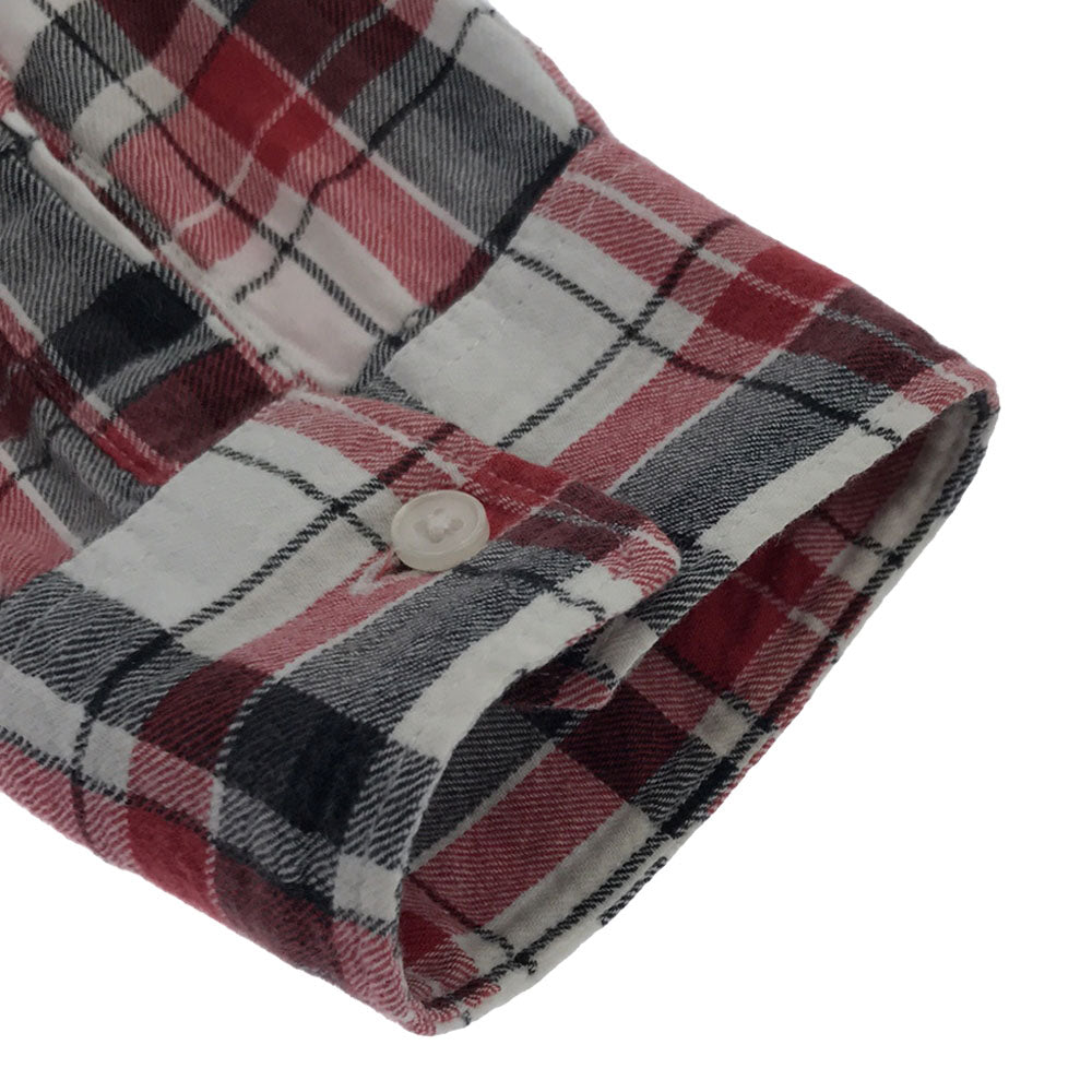 ACNE アクネ チェック柄 長袖 ボタンダウンシャツ 48 メンズ