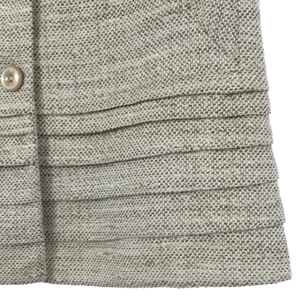 ARMANI COLLEZIONI アルマーニ コレツィオーニ イタリア製 7分袖 ジャケット 42 ベージュ系 レディース