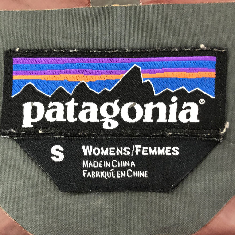 patagonia パタゴニア GORE-TEX ロゴ刺繍 ハードシェル ジャケット S レッド アウトドア レディース