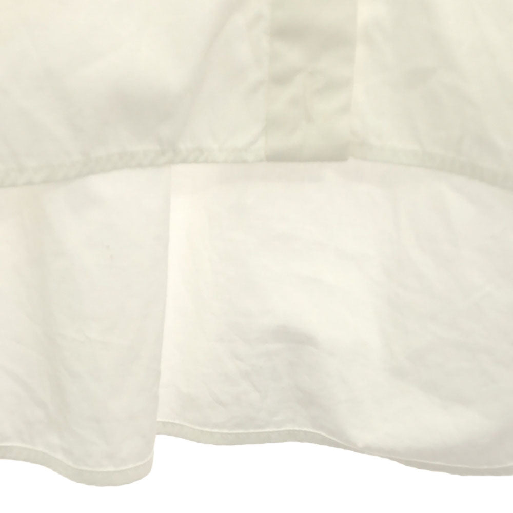 β ベータ 日本製 猫プリント 長袖 シャツ 40 ホワイト フライフロント 胸ポケット レディース