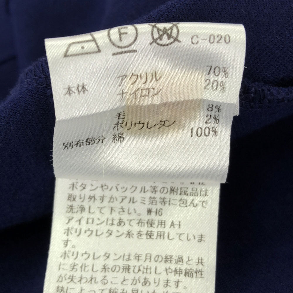 BLUE LABEL CRESTBRIDGE ブルーレーベルクレストブリッジ 三陽商会 7分袖 ハーフボタン ワンピース 38 ブルー レディース