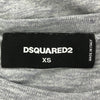 ディースクエアード イタリア製 長袖 裾レース ニット 膝丈ワンピース XS グレー DSQUARED2 レディース