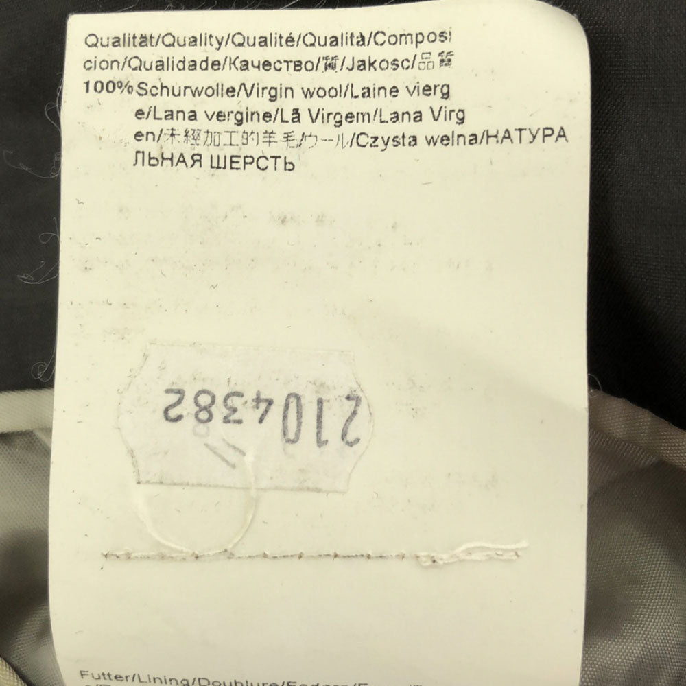 HUGO BOSS ヒューゴボス エルメネジルドゼニア ウール チェック テーラードジャケット 44 グレー Ermenegildo Zegna メンズ