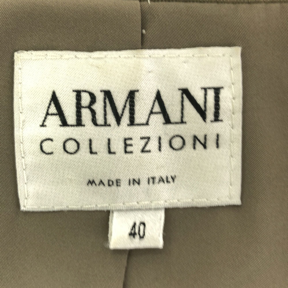 ARMANI COLLEZIONI アルマーニ コレツィオーニ イタリア製 ウールブレンド テーラードジャケット 40 グレー系 レディース
