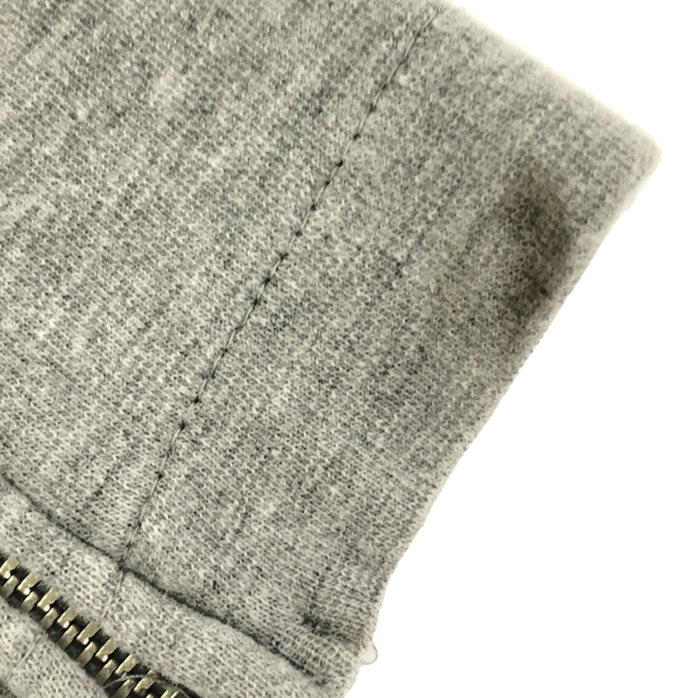 ISSEY MIYAKE イッセイミヤケ I.S. 日本製 花柄 刺繍 スウェット ノーカラージャケット M グレー系 レディース