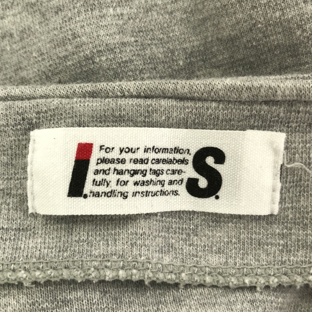 ISSEY MIYAKE イッセイミヤケ I.S. 日本製 花柄 刺繍 スウェット ノーカラージャケット M グレー系 レディース