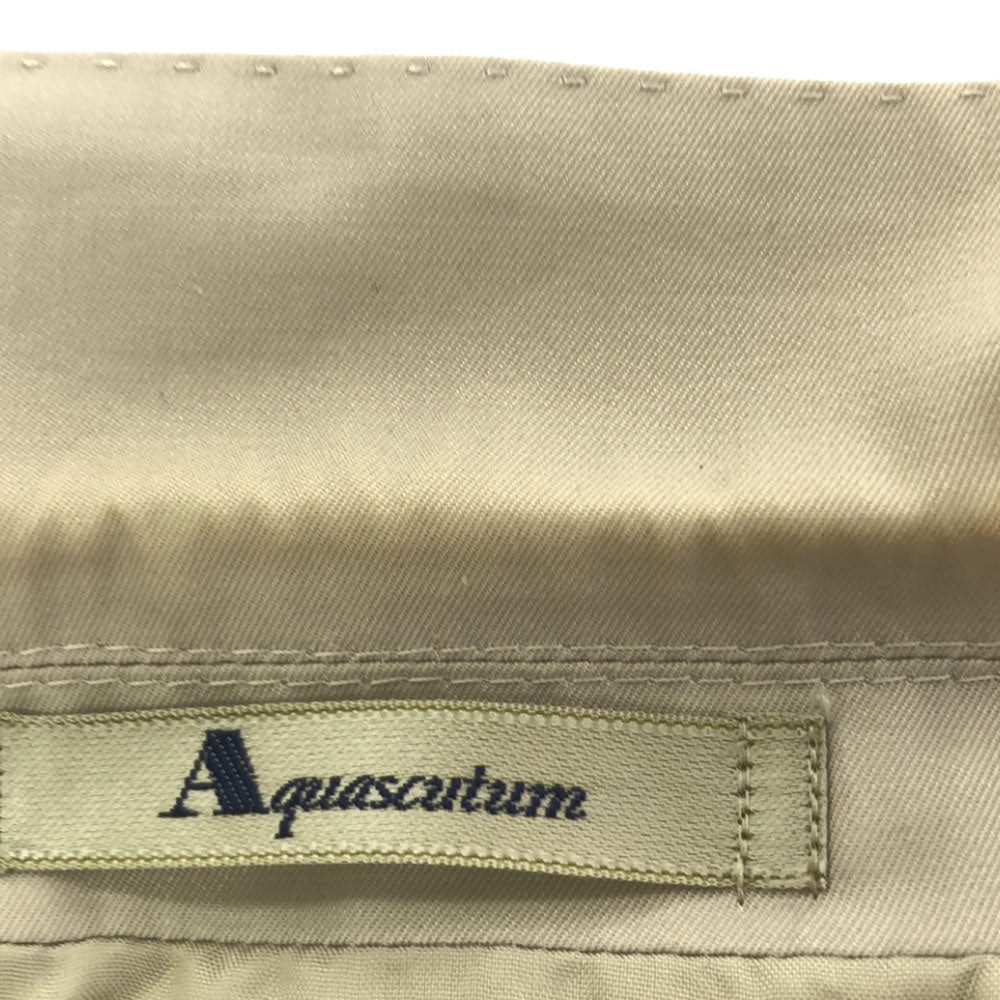 Aquascutum アクアスキュータム 日本製 テーラードジャケット M ベージュ メンズ