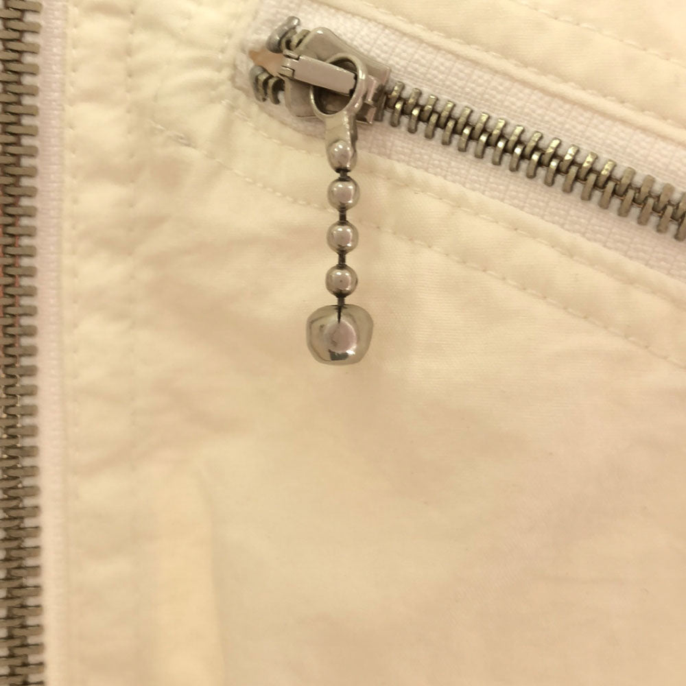 NORDICA ノルディカ ロゴ刺繍 テニス ナイロンジャケット 40 ホワイト×レッド ブルゾン レディース