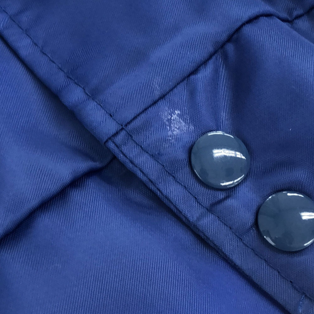 ASW JACKETS エーエスダブリュージャケット 80s USA製 スタジャン ナイロンジャケット M ブルー サテン ブルゾン オールド ヴィンテージ メンズ