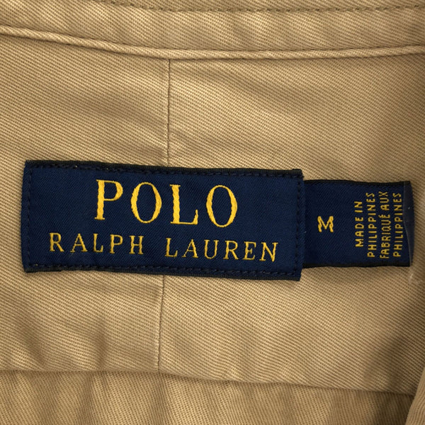 ポロラルフローレン 長袖 ミリタリーシャツ M ベージュ POLO RALPH LAUREN メンズ