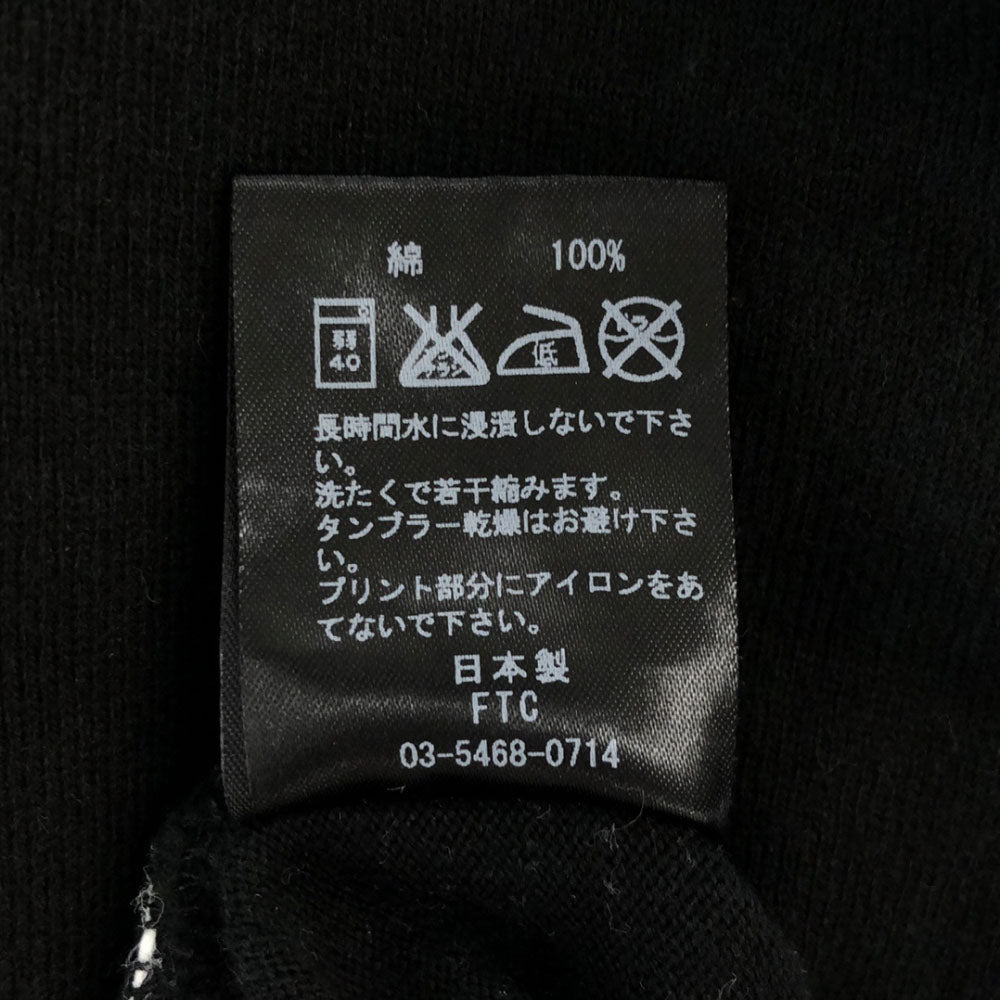 FTC エフティーシー 日本製 7分袖 Tシャツ S ブラック メンズ