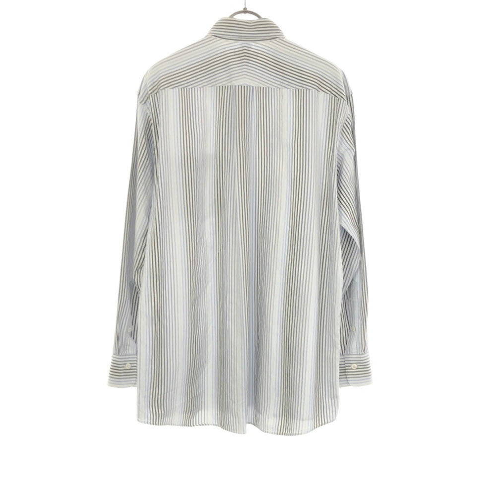 バーバリーロンドン ストライプ 長袖 シャツ L ホワイト BURBERRY LONDON メンズ