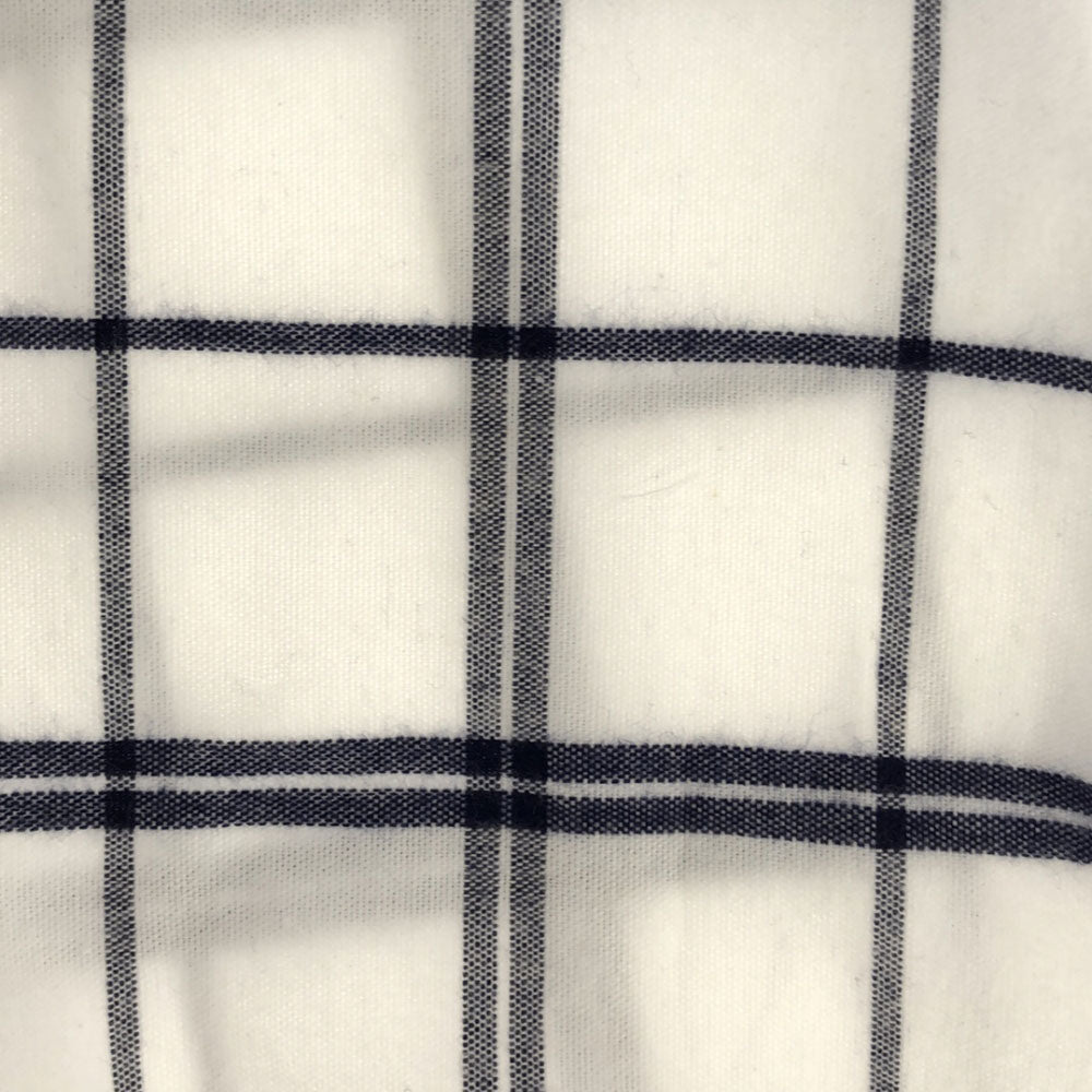 サイコバニー 日本製 チェック ゴルフ 長袖 コットンシャツ XL ホワイト Psycho Bunny メンズ