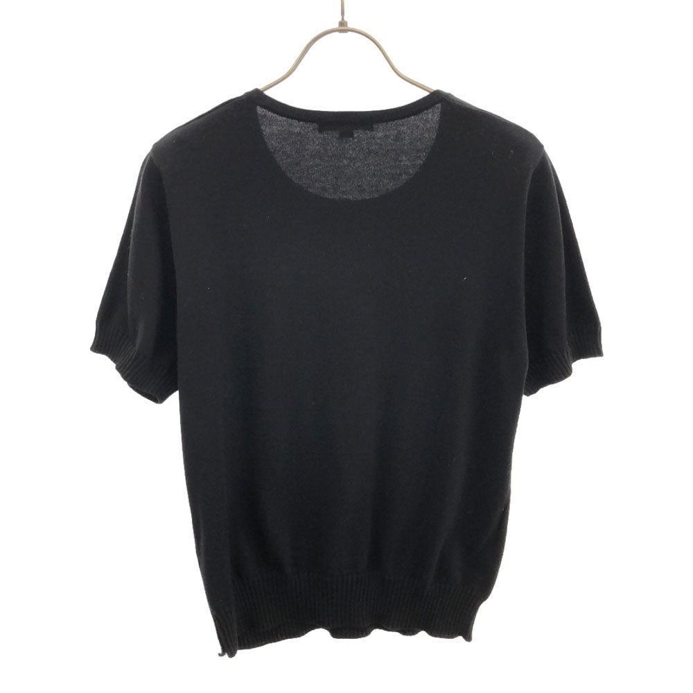 バーバリーロンドン 三陽商会 半袖 コットンニット セーター 4 ブラック BURBERRY LONDON レディース