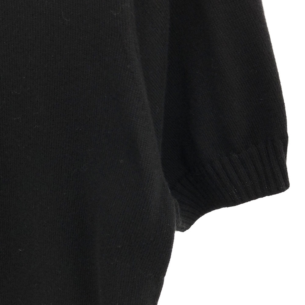 バーバリーロンドン 三陽商会 半袖 コットンニット セーター 4 ブラック BURBERRY LONDON レディース