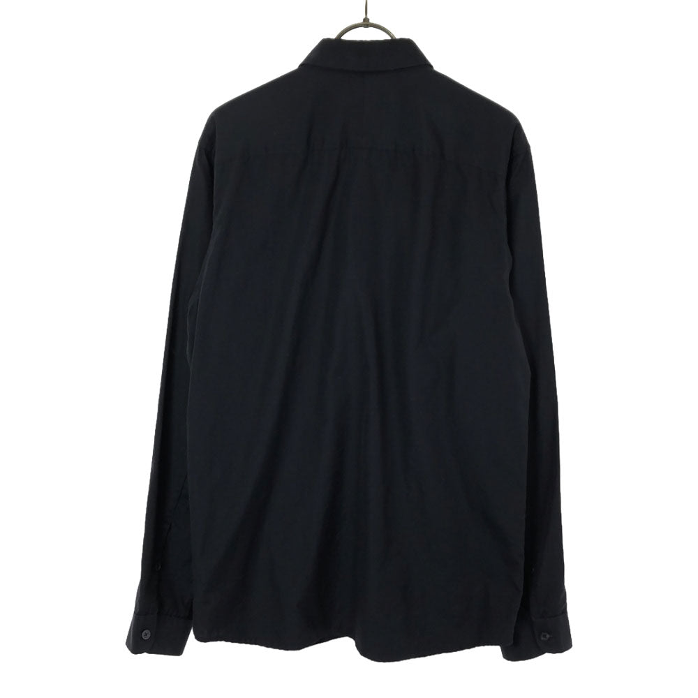 ETHOSENS エトセンス 日本製 長袖 切替え コットンシャツ 2 ブラック メンズ