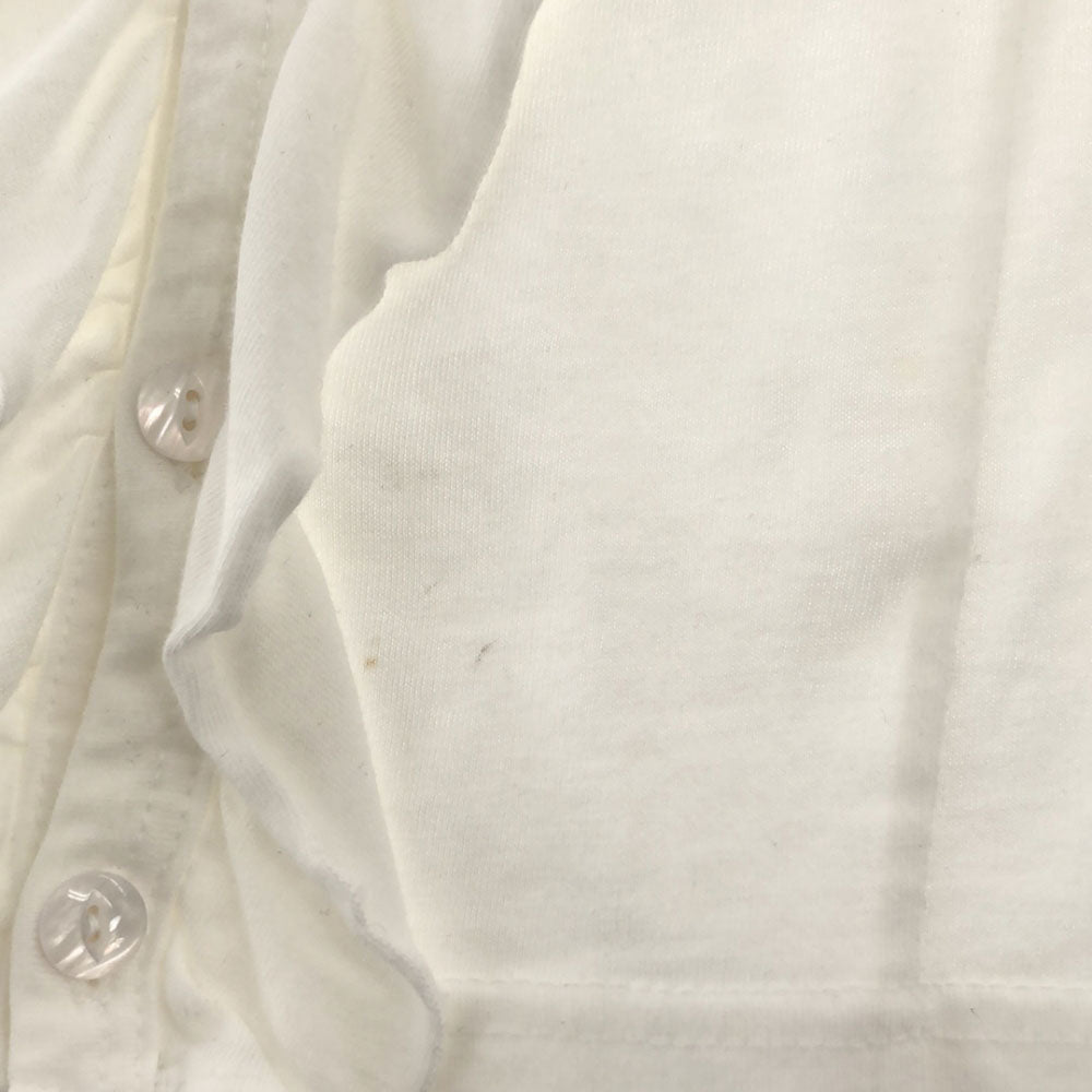 Y's bis ワイズビス 日本製 長袖 フリル カットソー ホワイト レディース